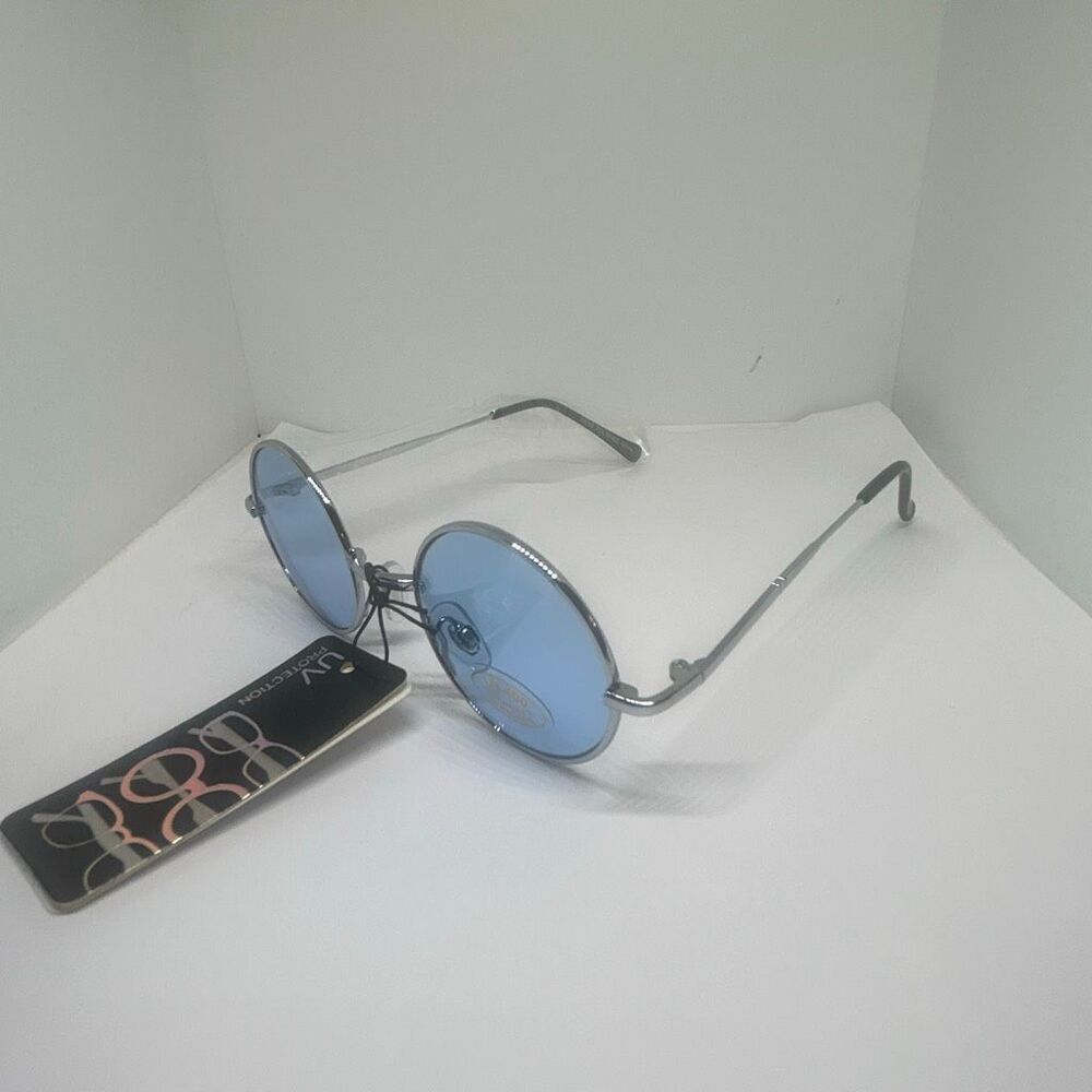 Retro Round UV400 Fashion Sunglasses – Metal Frame – New